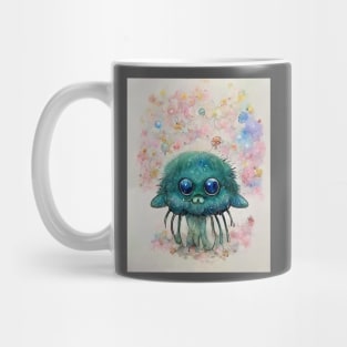 Cute flowerpunk sea creature - Jellyfish Monster Mug